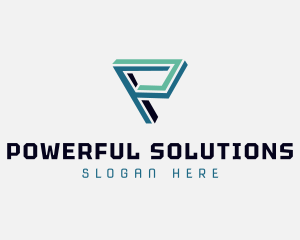 Modern Geometric Software logo design