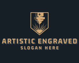 Laser Engrave Machine logo design