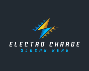 Lightning Flash Power logo design