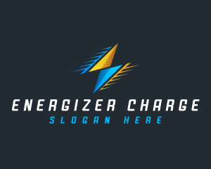 Lightning Flash Power logo design