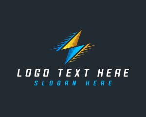 Flash - Lightning Flash Power logo design