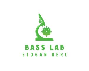 Microscopic Virus Laboratory logo design