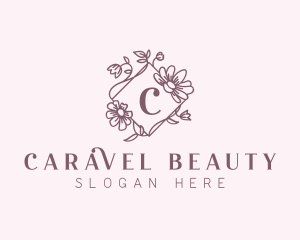 Floral Frame Decoration logo design