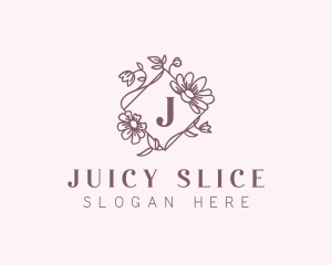 Floral Frame Decoration logo design