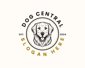 Golden Retriever Dog logo design