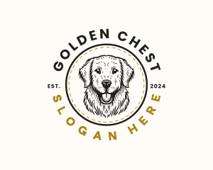 Golden Retriever Dog logo design