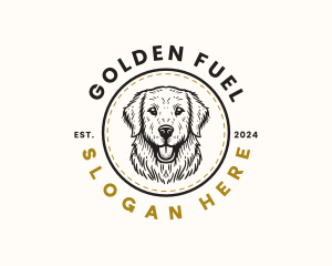 Golden Retriever Dog logo design