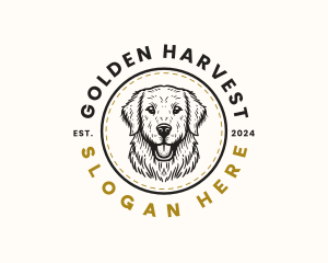 Golden Retriever Dog logo design