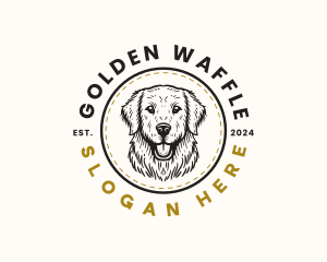 Golden Retriever Dog logo design