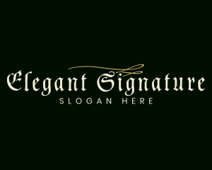 Gothic Medieval Signature logo