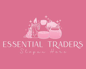 Massage Oil Candle logo design