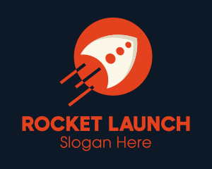 Orange Rocket Launch logo design