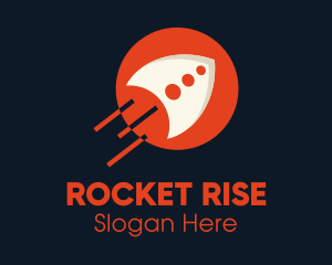 Orange Rocket Launch logo design