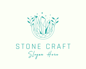 Natural Cosmic Precious Stone logo design