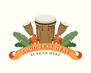 Tropical Conga Drums Logo