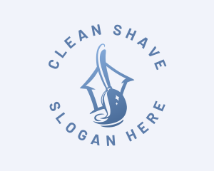 House Cleaning Mop logo design