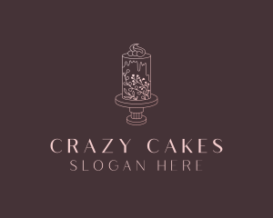 Wedding Floral Cake logo design