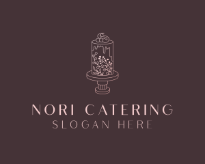 Wedding Floral Cake logo design