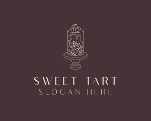 Wedding Floral Cake logo design