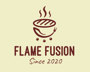 Hot Barbecue Grill logo design