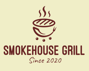 Hot Barbecue Grill logo design