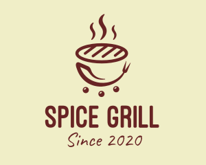 Hot Barbecue Grill logo design