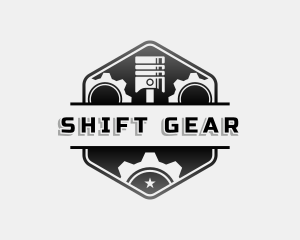 Gear Piston Automotive logo design