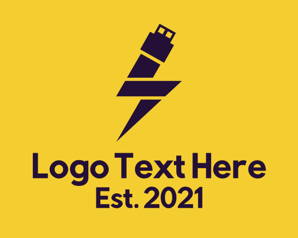 Lightning Bolt logo example 2