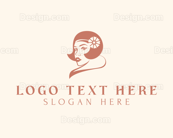 Beauty Hairstylist Woman Logo