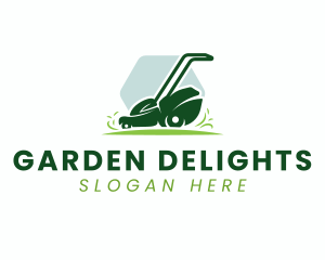 Garden Lawn Mower logo design