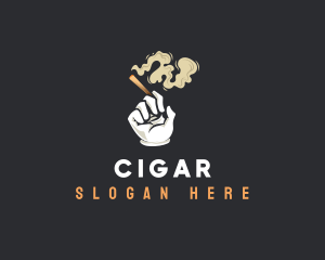 Smoking Weed Cigarette logo design