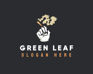 Smoking Weed Cigarette logo