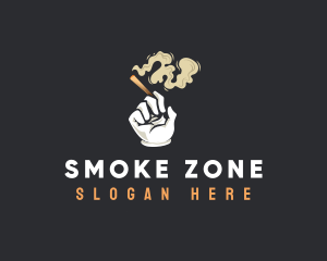 Smoking Weed Cigarette logo