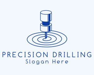 Spiral Drilling Machine logo design