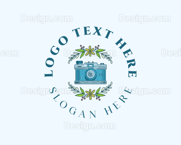 Floral Camera Twig Logo