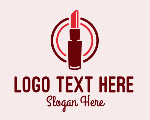Modern - Modern Red Lipstick logo design