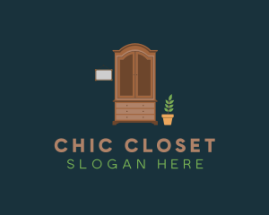 Closet Cabinet Furniture logo design