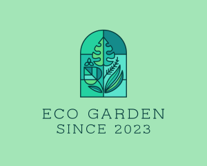 Greenhouse Garden Plants logo design