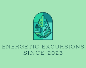 Greenhouse Garden Plants logo design