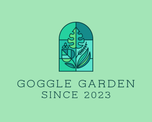 Greenhouse Garden Plants logo design