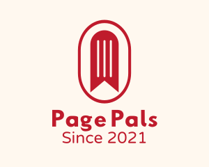 Red Bookmark Badge logo