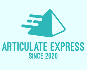 Teal Pyramid Express logo design