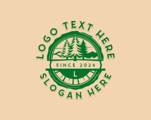 Camping Forest Tree Logo