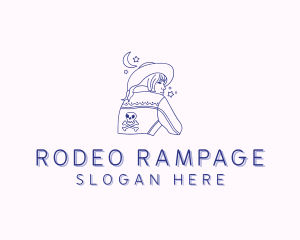 Ranch Cow Girl logo design