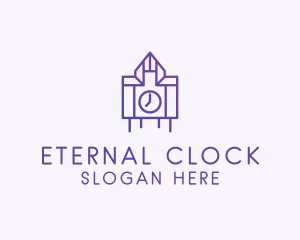 Purple Clock Structure  logo