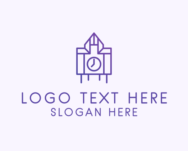 Purple Clock Structure  logo