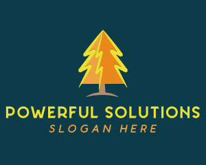 Electric Pine Tree logo design