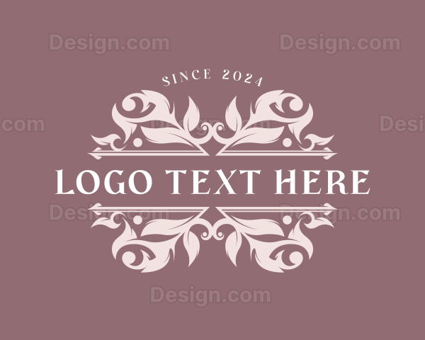 Floral Wedding Event Logo