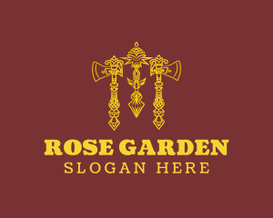 Medieval Axe Rose logo