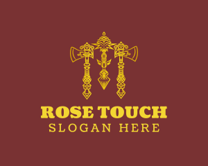 Medieval Axe Rose logo